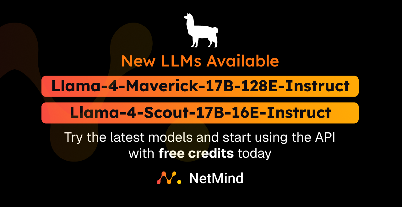 Llama 4 Already Live on NetMind from Day 1 of Its Launch!